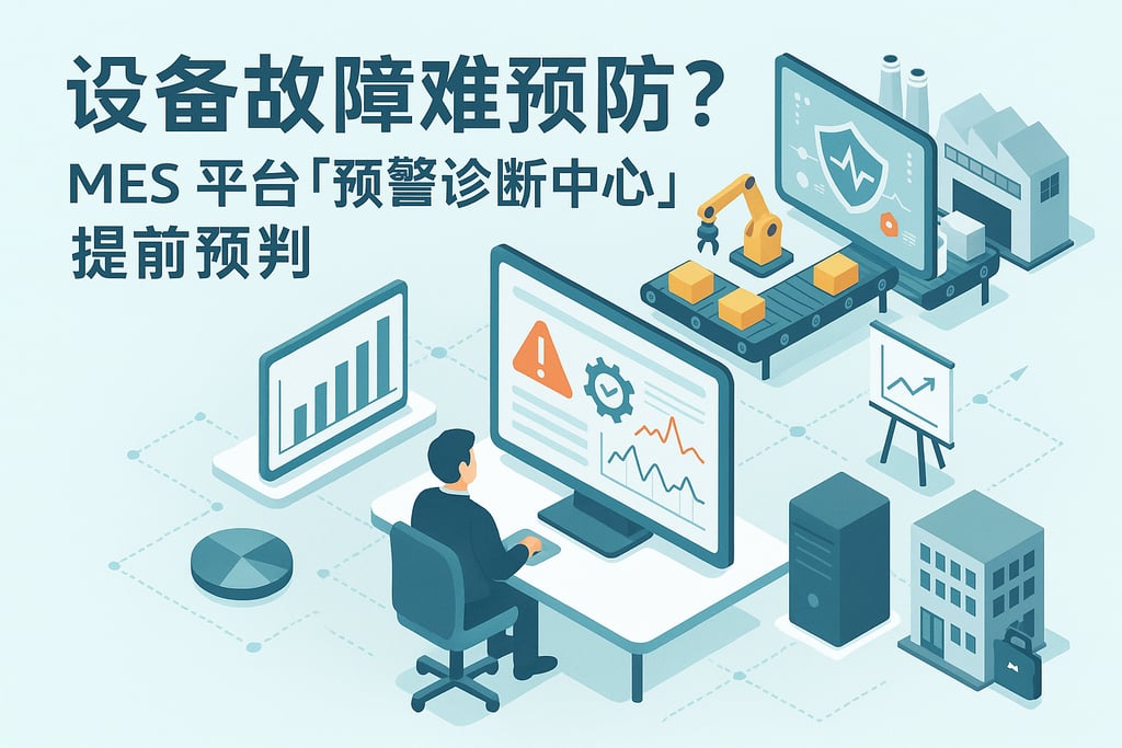 设备故障难预防？MES 平台「预警诊断中心」提前预判